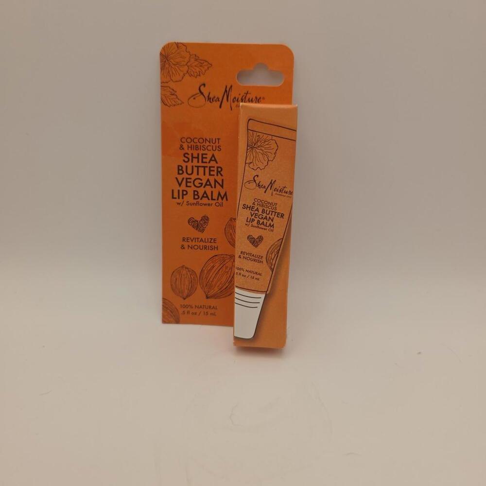 Shea Moisture Coconut & Hibiscus Shea Butter Vegan Natural Lip Balm